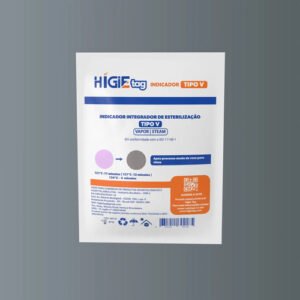 Indicador Químico Tipo 5-Integrador/Vapor - Sachê com 250 Unidades